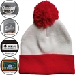 Value Knitted POMPOM Cuffed Beanie | https://www.bestnamebadges.com