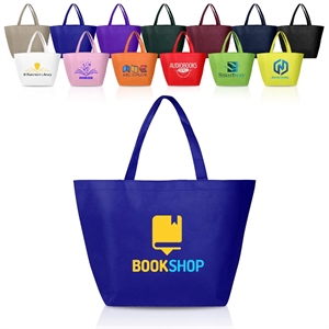 Custom Non Woven Shopper Tote Bag 20" W x 13" H