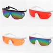 MOQ 50 Curved Foot Big Frame Color Film Riding Sunglasses | https://www.bestnamebadges.com