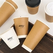 Disposable Coffee Milk Cup Full Color Craft Customizable | https://www.bestnamebadges.com