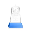 Millington Star on Base - Sky Blue | https://www.bestnamebadges.com
