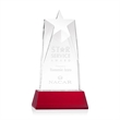 Millington Star on Base - Red | https://www.bestnamebadges.com