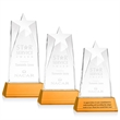 Millington Star on Base - Amber | https://www.bestnamebadges.com
