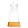 Millington Star on Base - Amber | https://www.bestnamebadges.com