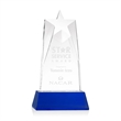 Millington Star on Base - Blue | https://www.bestnamebadges.com