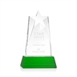 Millington Star on Base - Green | https://www.bestnamebadges.com