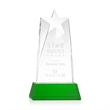 Millington Star on Base - Green | https://www.bestnamebadges.com