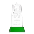 Millington Star on Base - Green | https://www.bestnamebadges.com