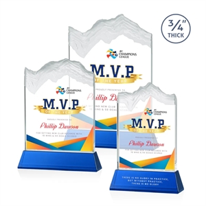 Kilimanjaro VividPrint™ Award on Newhaven - Blue | https://www.bestnamebadges.com