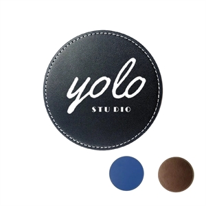 MOQ 50 High Texture Lock Edge PU Insulated Coffee Coaster