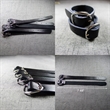 MOQ 50 Small Leather Belt Suitcase Boarding Pass Lanyard | https://www.bestnamebadges.com