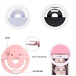 Rechargeable Phone Clip Selfie Ring Light | https://www.bestnamebadges.com