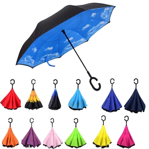 48" Arc Double Layers Car Use Inverted Umbrella