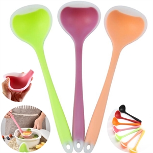 11.70inch Silicone Soup Spoon | https://www.bestnamebadges.com
