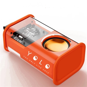 MOQ 10 Colorful Transparent Mecha Style Wireless Speaker