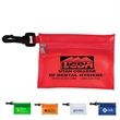 Translucent Zipper Storage Pouch with Plastic Hook | https://www.bestnamebadges.com