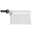 Translucent Zipper Storage Pouch with Plastic Hook | https://www.bestnamebadges.com