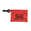 Translucent Zipper Storage Pouch with Plastic Hook | https://www.bestnamebadges.com