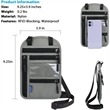RFID Passport Holder Neck Pouch | https://www.bestnamebadges.com