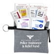 Naomi 20 Piece First Aid Kit in Stylish Heathered Pouch | https://www.bestnamebadges.com