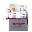 Naomi 20 Piece First Aid Kit in Stylish Heathered Pouch | https://www.bestnamebadges.com