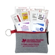 Naomi 20 Piece First Aid Kit in Stylish Heathered Pouch | https://www.bestnamebadges.com