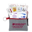 Naomi 20 Piece First Aid Kit in Stylish Heathered Pouch | https://www.bestnamebadges.com