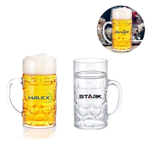 32OZ Clear Plastic Beer Mugs
