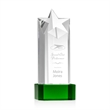 Berkeley Star on Padova Base - Green | https://www.bestnamebadges.com