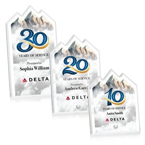 Polaris Summit VividPrint™ Award - Silver | https://www.bestnamebadges.com