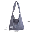 Tote Bag Shopping Grocery Canvas Crossbody Hobo Handbag | https://www.bestnamebadges.com