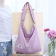 Tote Bag Shopping Grocery Canvas Crossbody Hobo Handbag | https://www.bestnamebadges.com