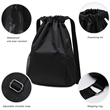 Drawstring Backpack Water Resistant Gym Sackpack Sportpacks | https://www.bestnamebadges.com