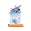 Top Gun VividPrint™ Award - Amber | https://www.bestnamebadges.com
