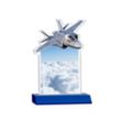 Top Gun VividPrint™ Award - Blue | https://www.bestnamebadges.com