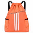 Drawstring Backpack With Zipper And Bottle Holder | https://www.bestnamebadges.com