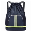 Foldable Drawstring Backpack With Reflective Strip | https://www.bestnamebadges.com