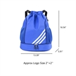 Waterproof Drawstring Backpack With Shoe Compartment | https://www.bestnamebadges.com