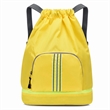 Foldable Drawstring Backpack With Reflective Strip | https://www.bestnamebadges.com