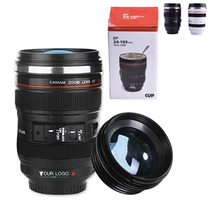 13.5 OZ Camera Lens Stainless Steel Thermos Mug