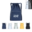 Drawstring Backpack With Reflective Strips | https://www.bestnamebadges.com