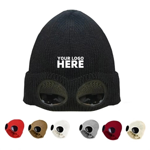Unisex Goggles Knitted Hat