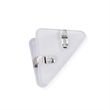 Triangular Transparent File Corner Clip | https://www.bestnamebadges.com