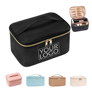Large Capacity Portable Cosmetic Bag For Tavel with Divider