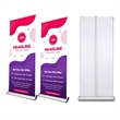 33.5" x 80" Eco-friendly Fabric Retractable Banner | https://www.bestnamebadges.com
