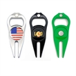 6-in-1 Golf Divot with Ball Marker | https://www.bestnamebadges.com