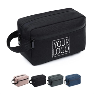 Travel Toiletry Bag With Divider & Handle For Cosmetic Tools