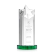 Berkeley Star on Condor Base - Green | https://www.bestnamebadges.com