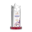 Berkeley VividPrint™ Award on Condor Base - Red | https://www.bestnamebadges.com