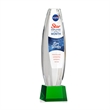 Hoover VividPrint™ Award on Robson Base - Green | https://www.bestnamebadges.com